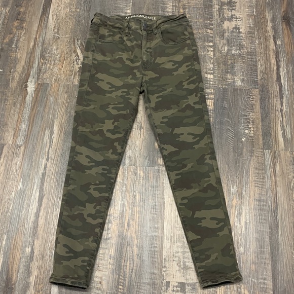 American Eagle  highrise jeggings army jeans - Picture 2 of 6
